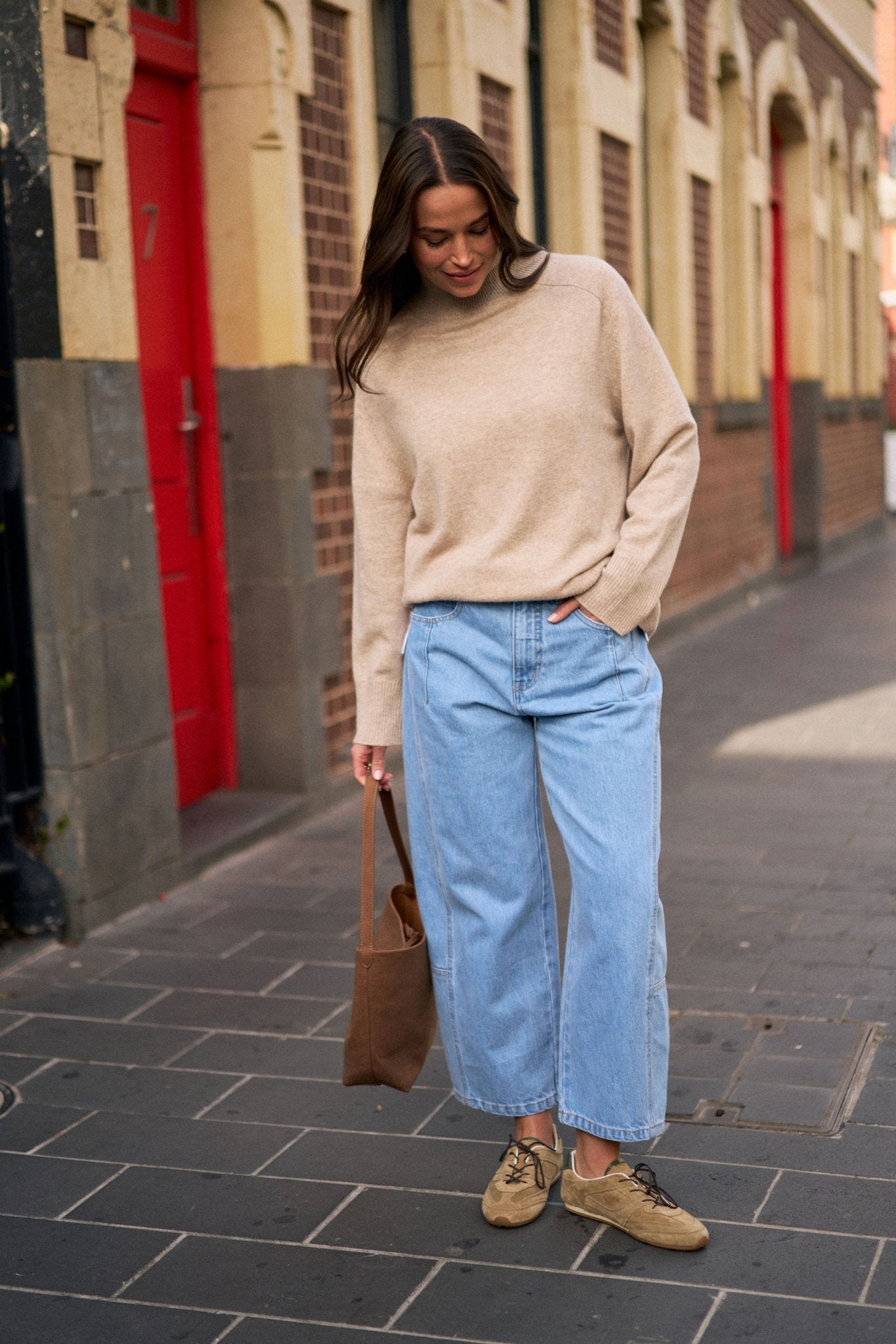 Buy Ceres Life - Alex Oversized Knit Funnel Neck Pullover by Ceres Life - at Hamish + Grace