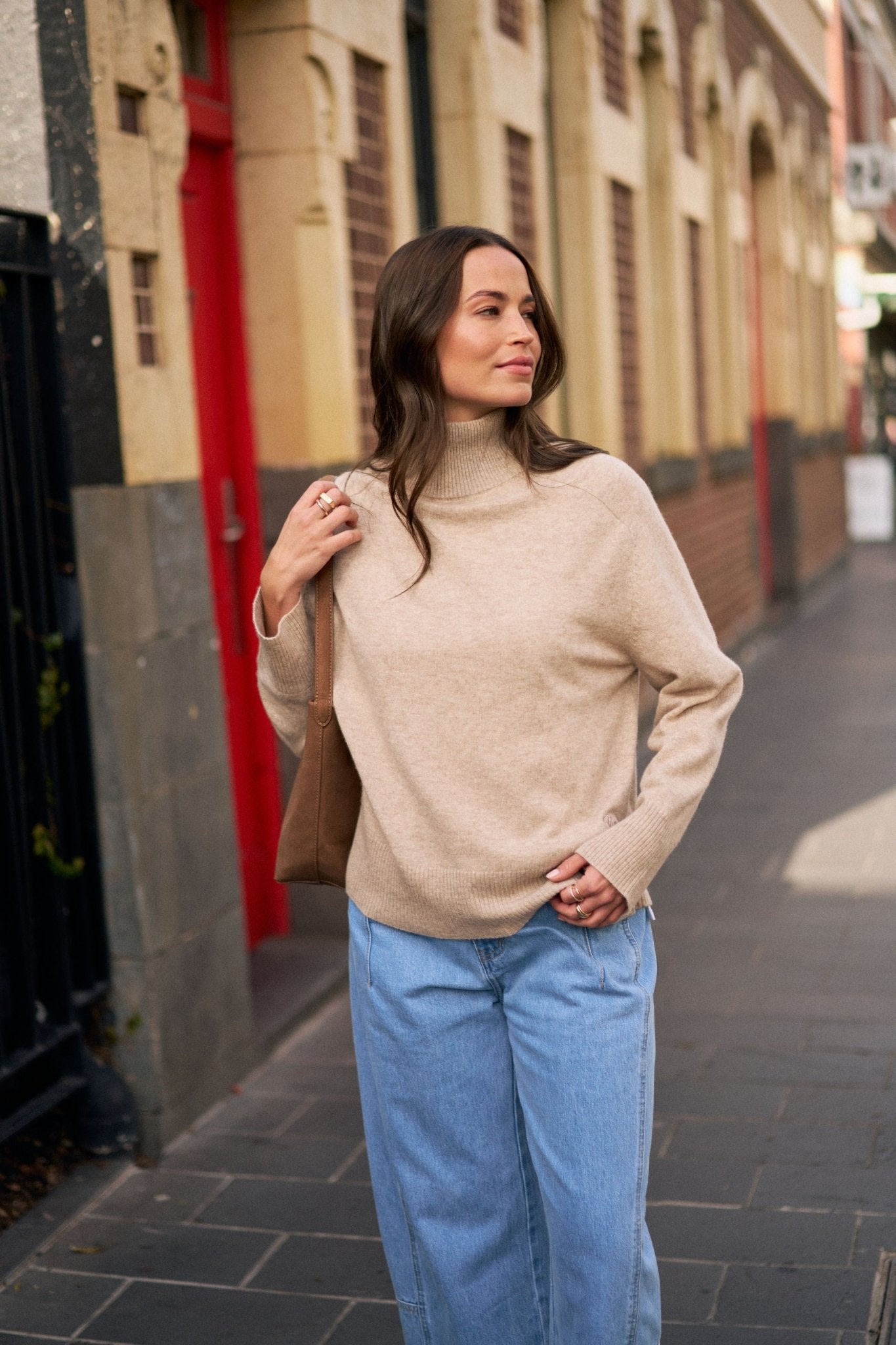 Buy Ceres Life - Alex Oversized Knit Funnel Neck Pullover by Ceres Life - at Hamish + Grace