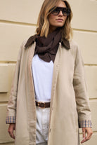 Buy Ceres Life - Ash Coat - Sand Choc Collar by Ceres Life - at Hamish + Grace