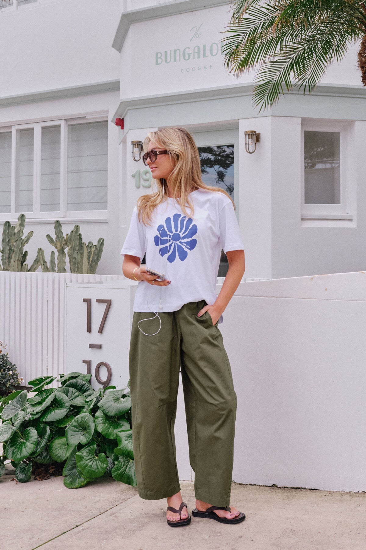 Buy Ceres Life - Bella Barrel Pant - washed olive by Ceres Life - at Hamish + Grace