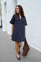 Buy Ceres Life - Bonnie Relaxed Shirt Dress - Black by Ceres Life - at Hamish + Grace