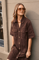 Buy Ceres Life - Bonnie Relaxed Shirt Dress - Chocolate by Ceres Life - at Hamish + Grace