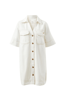 Buy Ceres Life - Bonnie Relaxed Shirt Dress - Fresh Ecru by Ceres Life - at Hamish + Grace