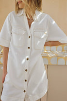 Buy Ceres Life - Bonnie Relaxed Shirt Dress - Fresh Ecru by Ceres Life - at Hamish + Grace