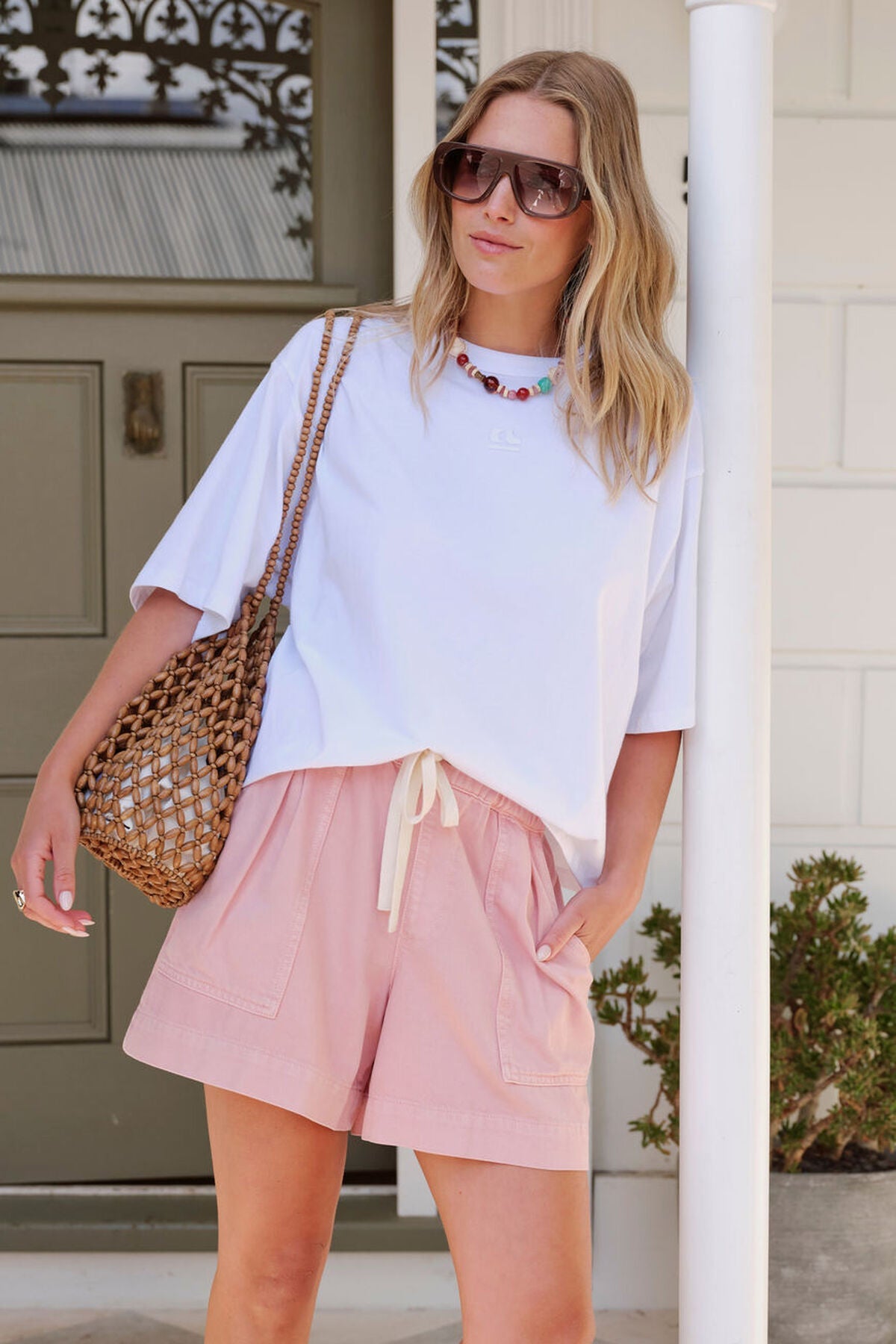 Buy Ceres Life - Darcy Relaxed Everyday Short - Blossom Pink by Ceres Life - at Hamish + Grace