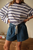 Buy Ceres Life - Darcy Relaxed Everyday Short - fresh indigo by Ceres Life - at Hamish + Grace