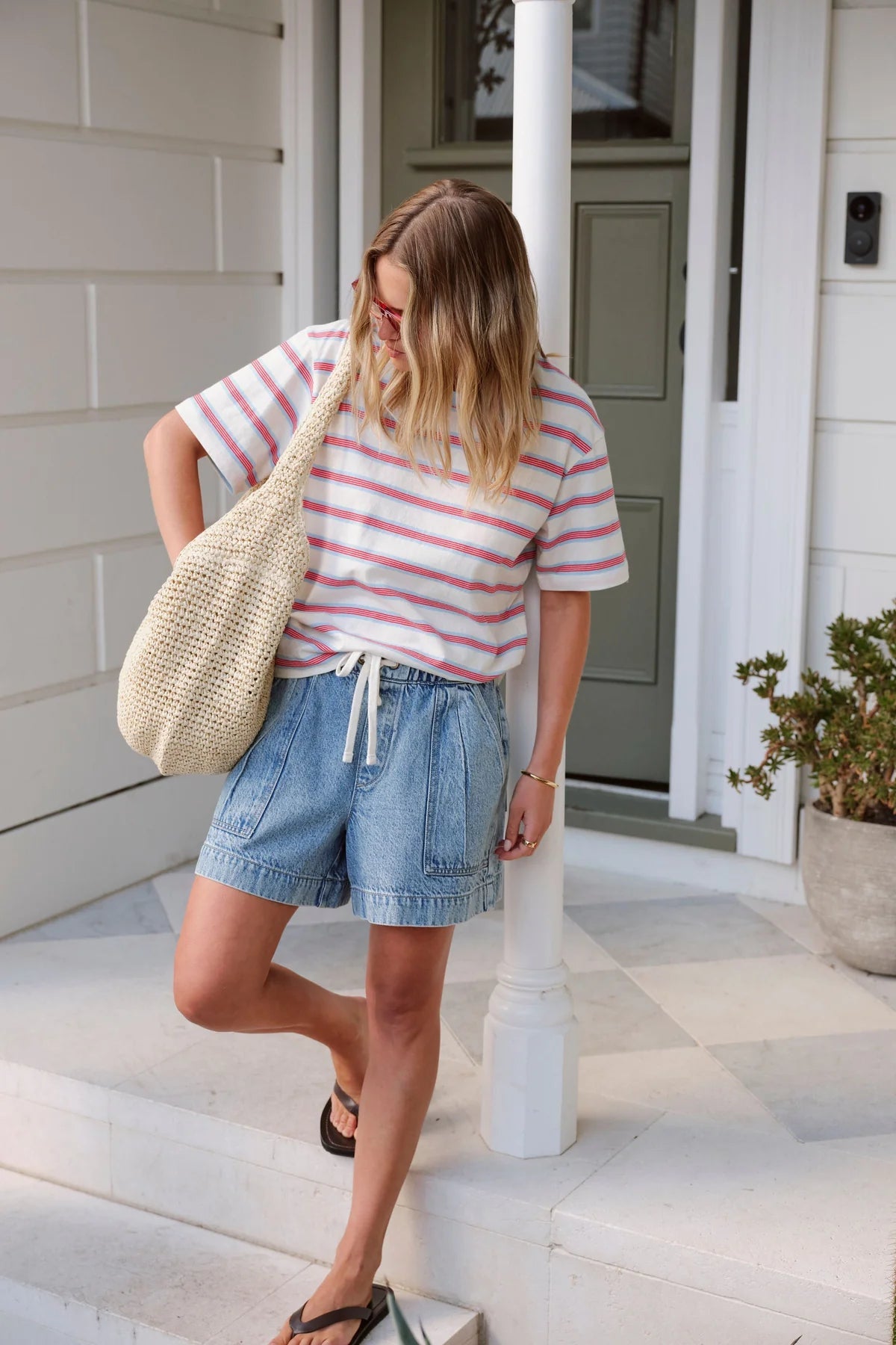 Buy Ceres Life - Darcy Relaxed Everyday Short - washed vintage blue darcy short by Ceres Life - at Hamish + Grace