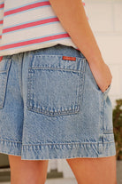 Buy Ceres Life - Darcy Relaxed Everyday Short - washed vintage blue darcy short by Ceres Life - at Hamish + Grace