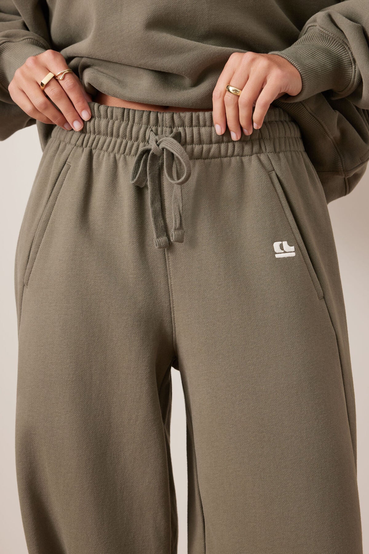 Buy Ceres LIfe - Elise Barrel Trackpant - Washed Olive by Ceres Life - at Hamish + Grace