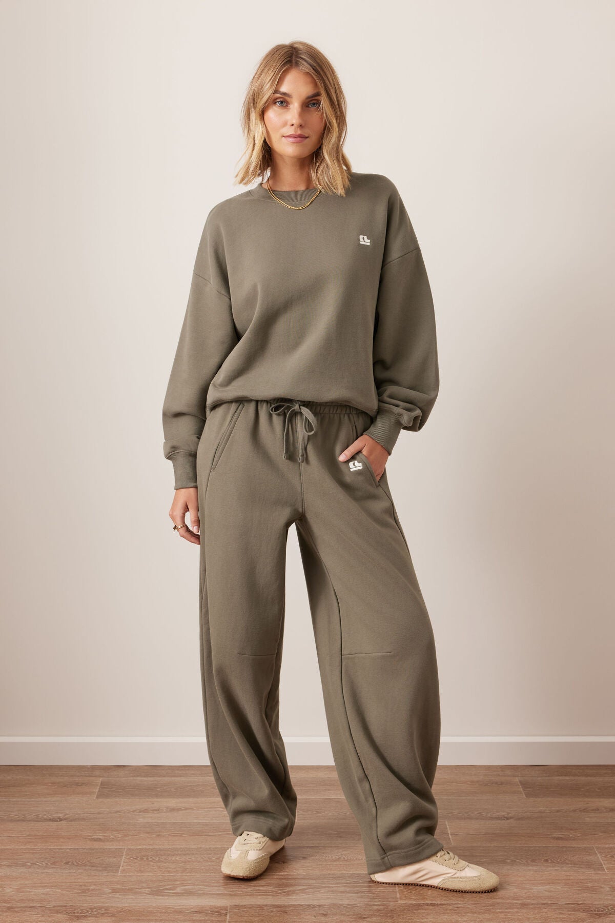 Buy Ceres LIfe - Elise Barrel Trackpant - Washed Olive by Ceres Life - at Hamish + Grace