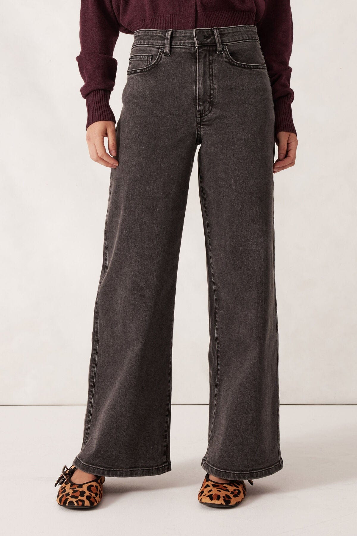 Buy Ceres Life - Evie Wide Leg Jean - Black by Ceres Life - at Hamish + Grace