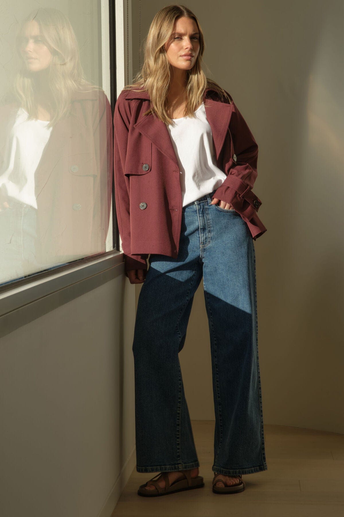 Buy Ceres Life - Evie Wide Leg Jean - Fresh Indigo by Ceres Life - at Hamish + Grace