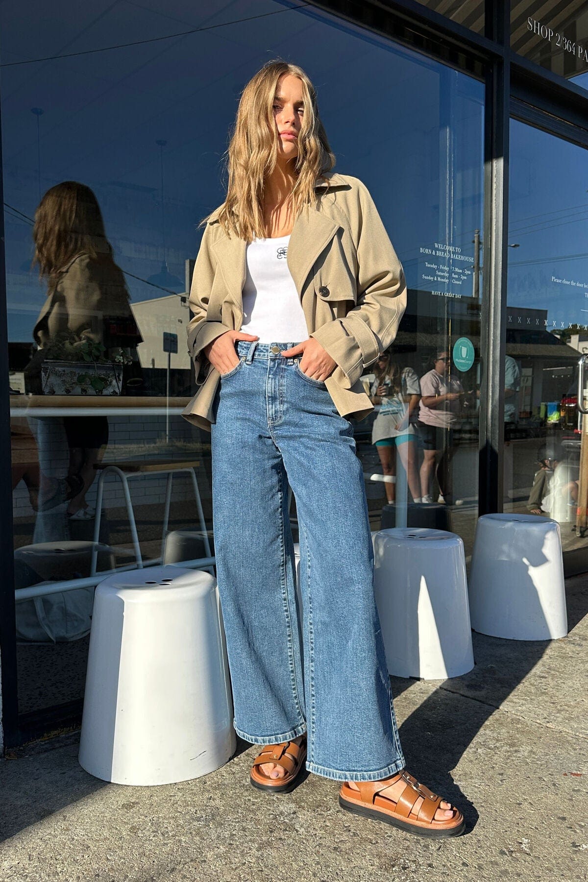 Buy Ceres Life - Evie Wide Leg Jean - Fresh Indigo by Ceres Life - at Hamish + Grace