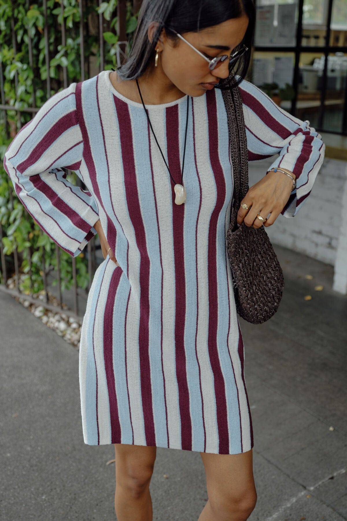 Ceres Life Fashion Ceres Life - Chloe Stripe Knit Mini Dress