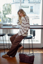 Ceres Life Fashion Ceres Life - Lila Oversized Knit Crew - Ecru