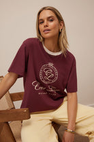 Ceres Life Fashion Ceres Life - Stevie Slouchy Tee - Burgundy