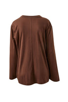 Buy Ceres Life - Finn Oversized Long Sleeve Tee - Chocolate by Ceres Life - at Hamish + Grace