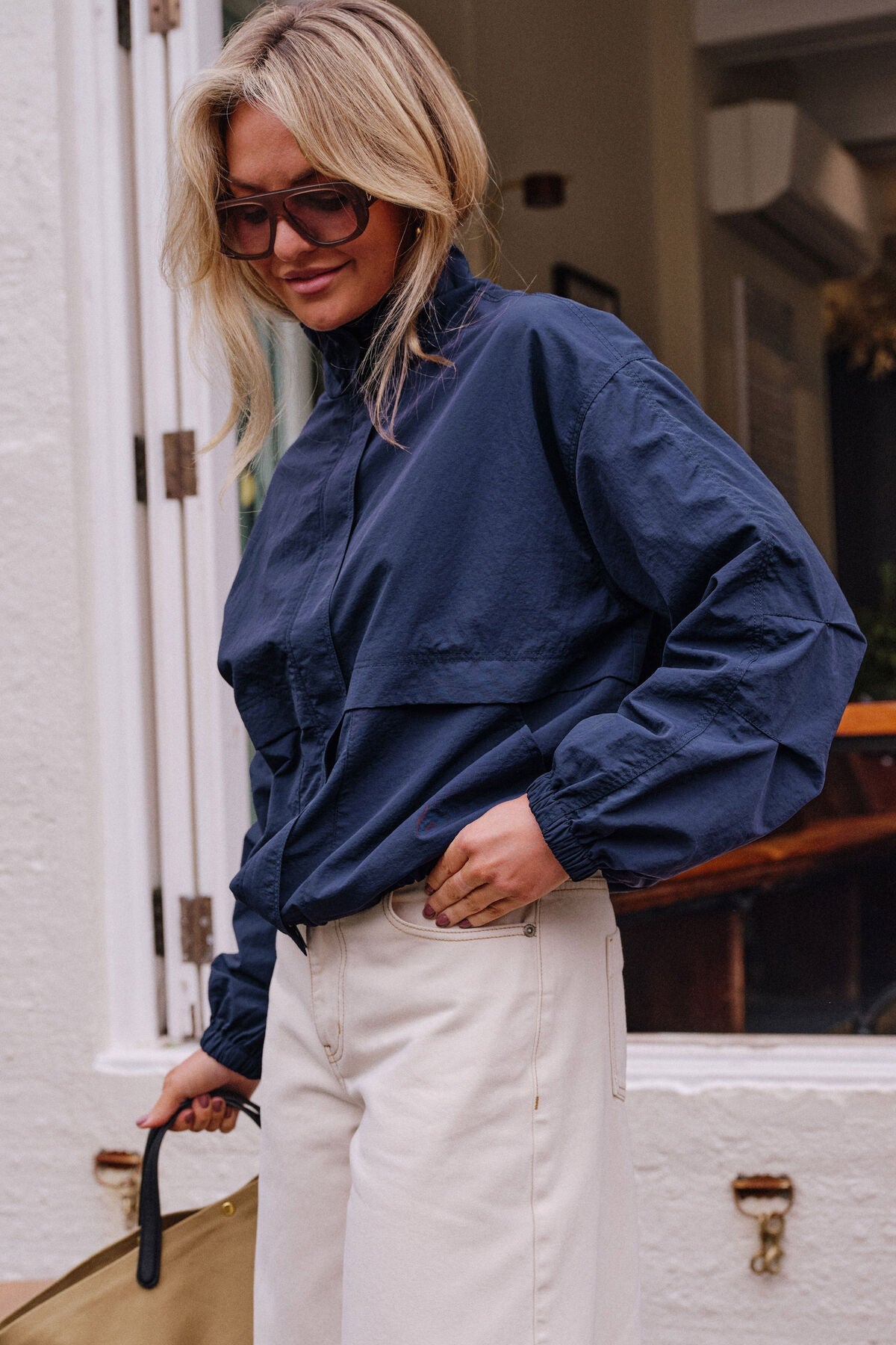 Buy Ceres Life - Fletcher Funnel Bomber - Heritage Navy by Ceres Life - at Hamish + Grace