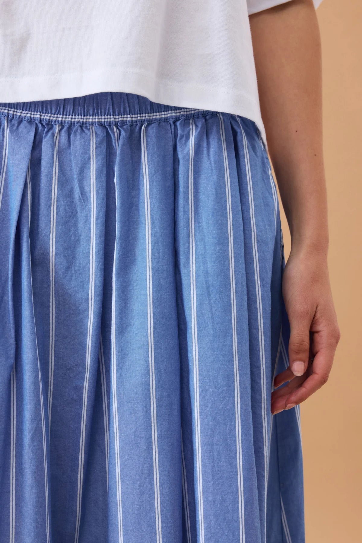 Buy Ceres Life - Florence Maxi Skirt - Oxford Blue White Stripe by Ceres Life - at Hamish + Grace
