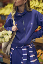 Buy Ceres Life - Freya Zip Thru Sweat - Washed Navy by Ceres Life - at Hamish + Grace