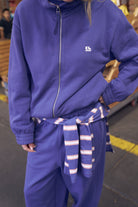 Buy Ceres Life - Freya Zip Thru Sweat - Washed Navy by Ceres Life - at Hamish + Grace