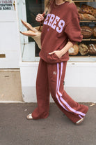 Buy Ceres Life - Gigi Wide Leg Terry Track pant - Burnt Toffee by Ceres Life - at Hamish + Grace