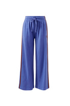 Buy Ceres Life - Gigi Wide Leg Terry Track pant - vintage blue mixed side stripe by Ceres Life - at Hamish + Grace