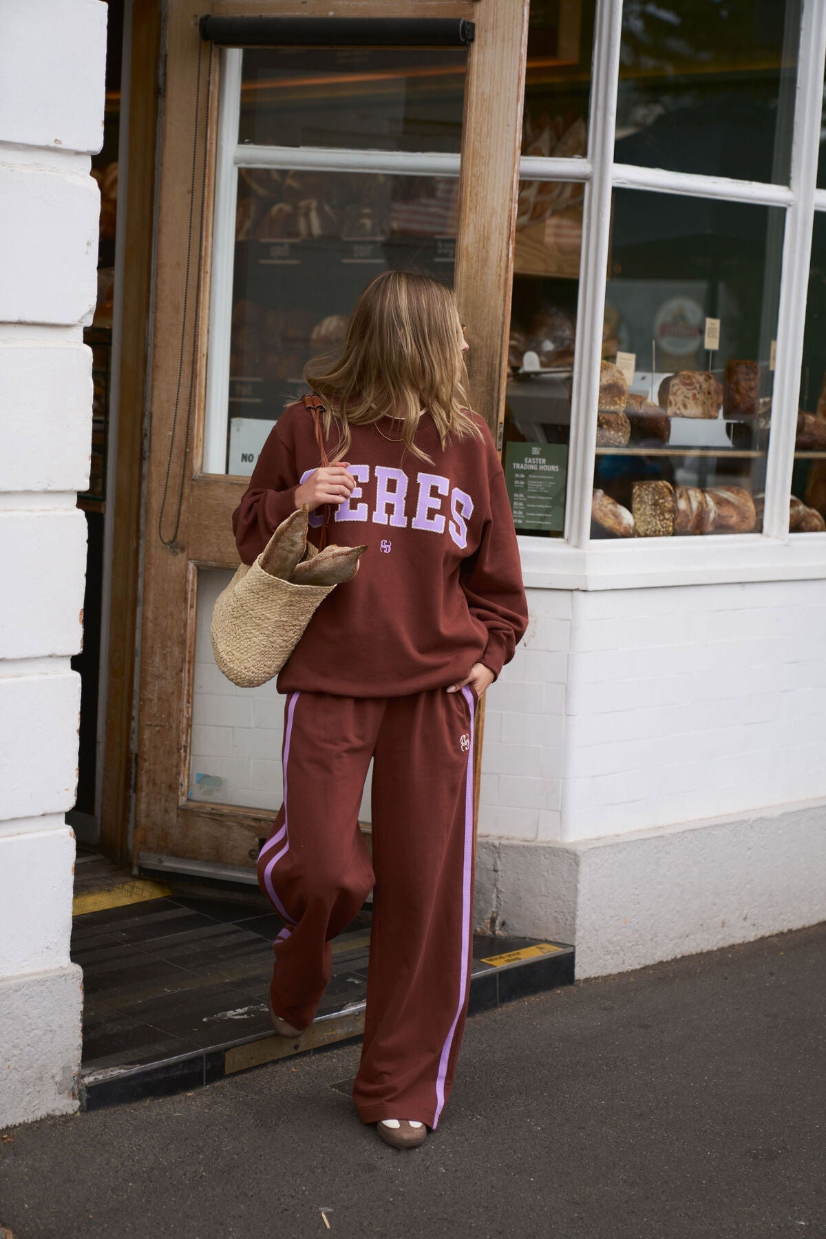 Buy Ceres Life - Isla Oversized Slouchy Crew - Toffee by Ceres Life - at Hamish + Grace