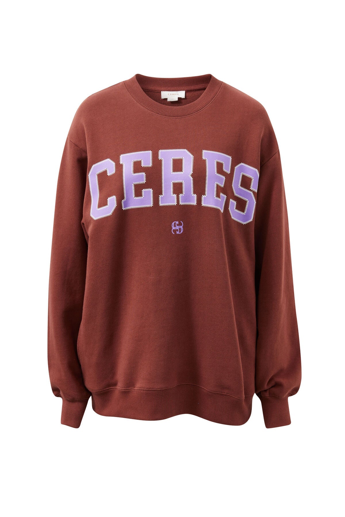 Buy Ceres Life - Isla Oversized Slouchy Crew - Toffee by Ceres Life - at Hamish + Grace