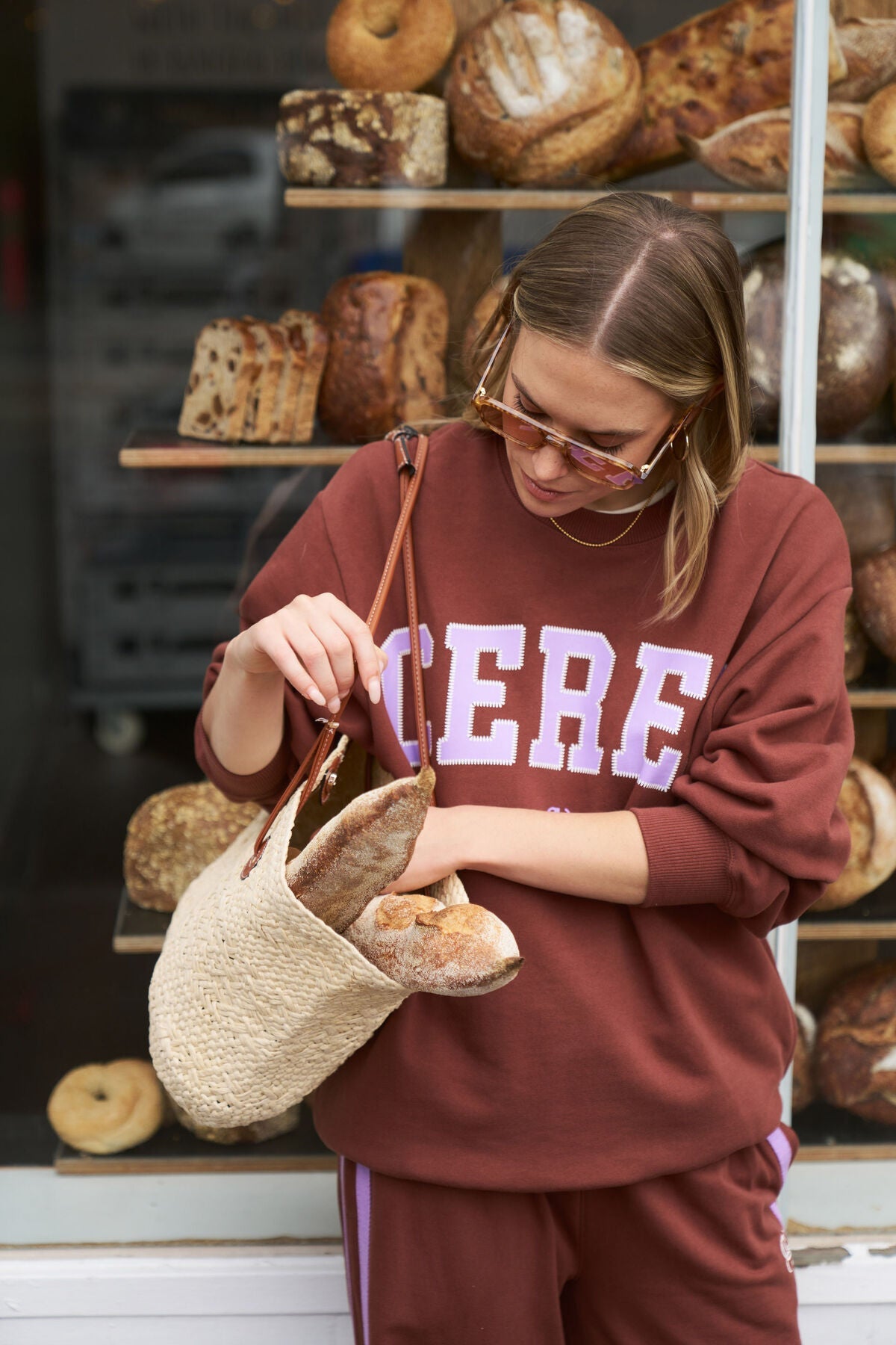 Buy Ceres Life - Isla Oversized Slouchy Crew - Toffee by Ceres Life - at Hamish + Grace