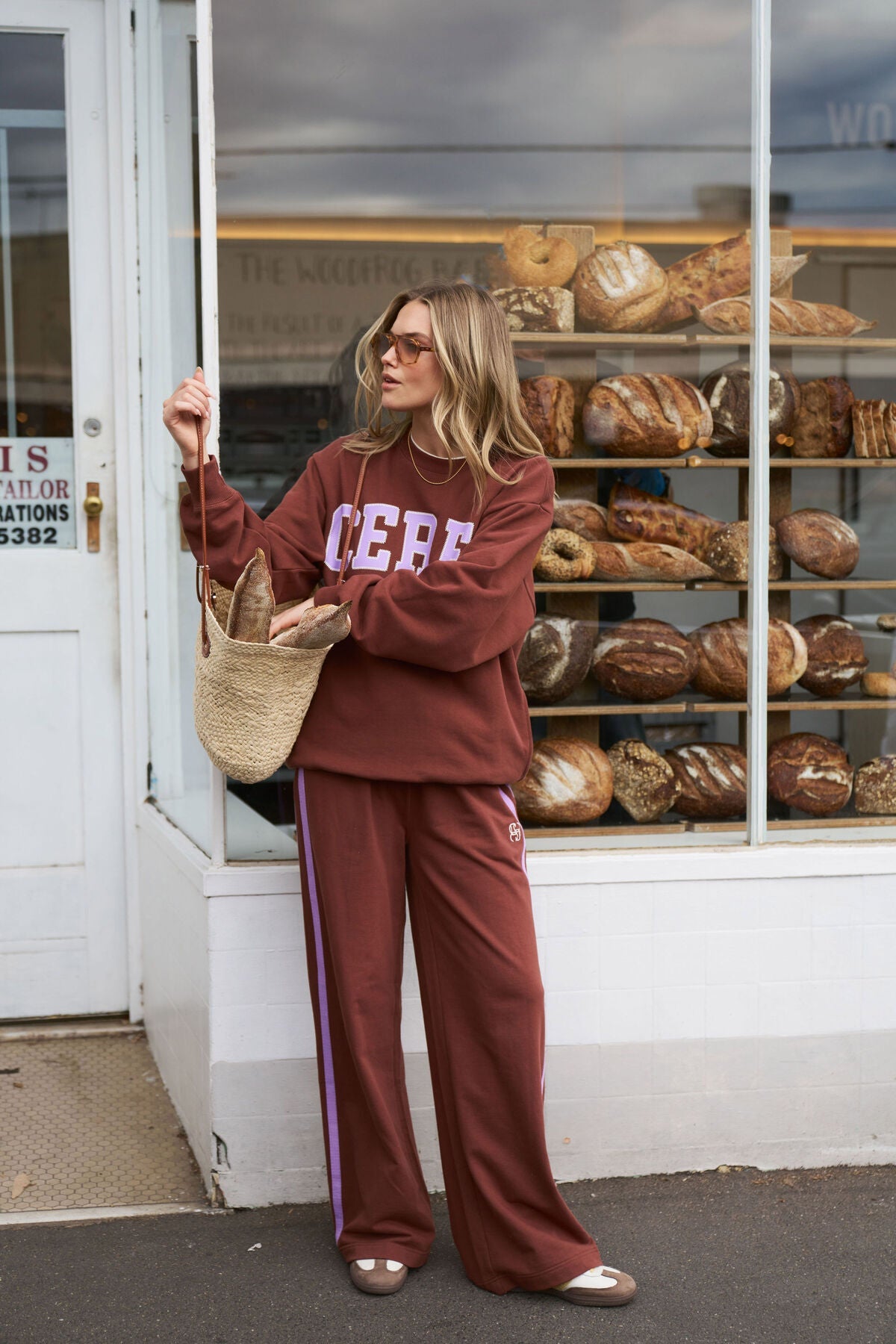 Buy Ceres Life - Isla Oversized Slouchy Crew - Toffee by Ceres Life - at Hamish + Grace