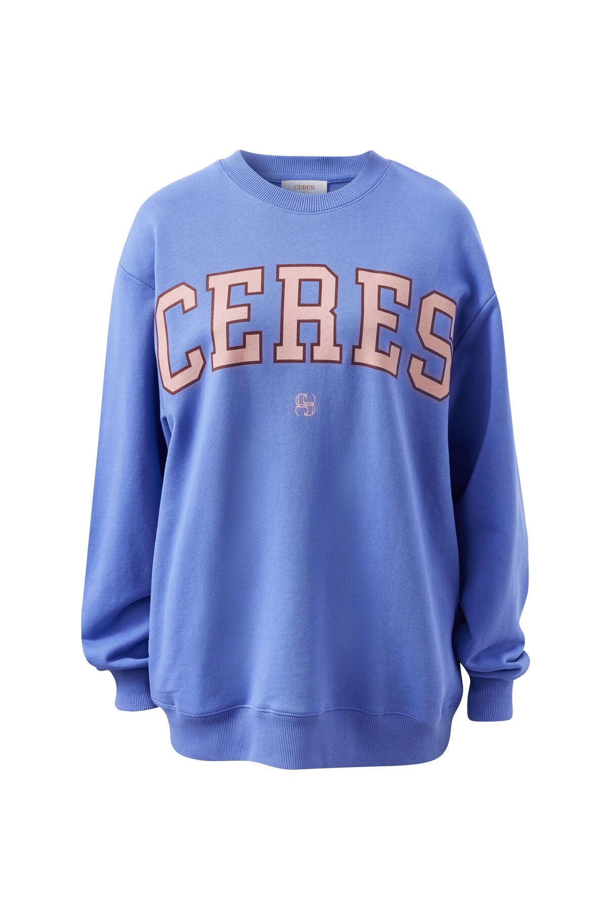 Buy Ceres Life - Isla Oversized Slouchy Crew - Vintage Blue by Ceres Life - at Hamish + Grace