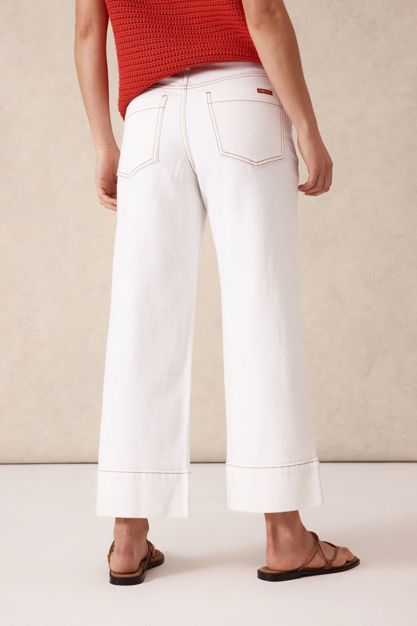 Buy Ceres Life - Jude Wide Leg Crop Jean - French Ecru by Ceres Life - at Hamish + Grace