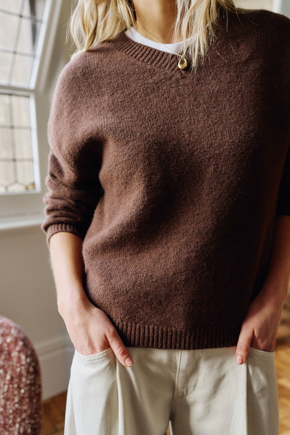 Buy Ceres Life - June V Neck Pullover by Ceres Life - at Hamish + Grace