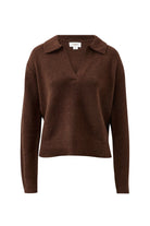 Buy Ceres Life - Kira Collared Knit - Chocolate by Ceres Life - at Hamish + Grace