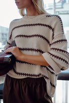 Buy Ceres Life - Lila Oversized Knit Crew - Ecru by Ceres Life - at Hamish + Grace