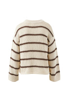 Buy Ceres Life - Lila Oversized Knit Crew - ecru stripe by Ceres Life - at Hamish + Grace