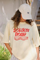 Buy Ceres Life - Luna Oversized Tee - butter/golden hour by Ceres Life - at Hamish + Grace