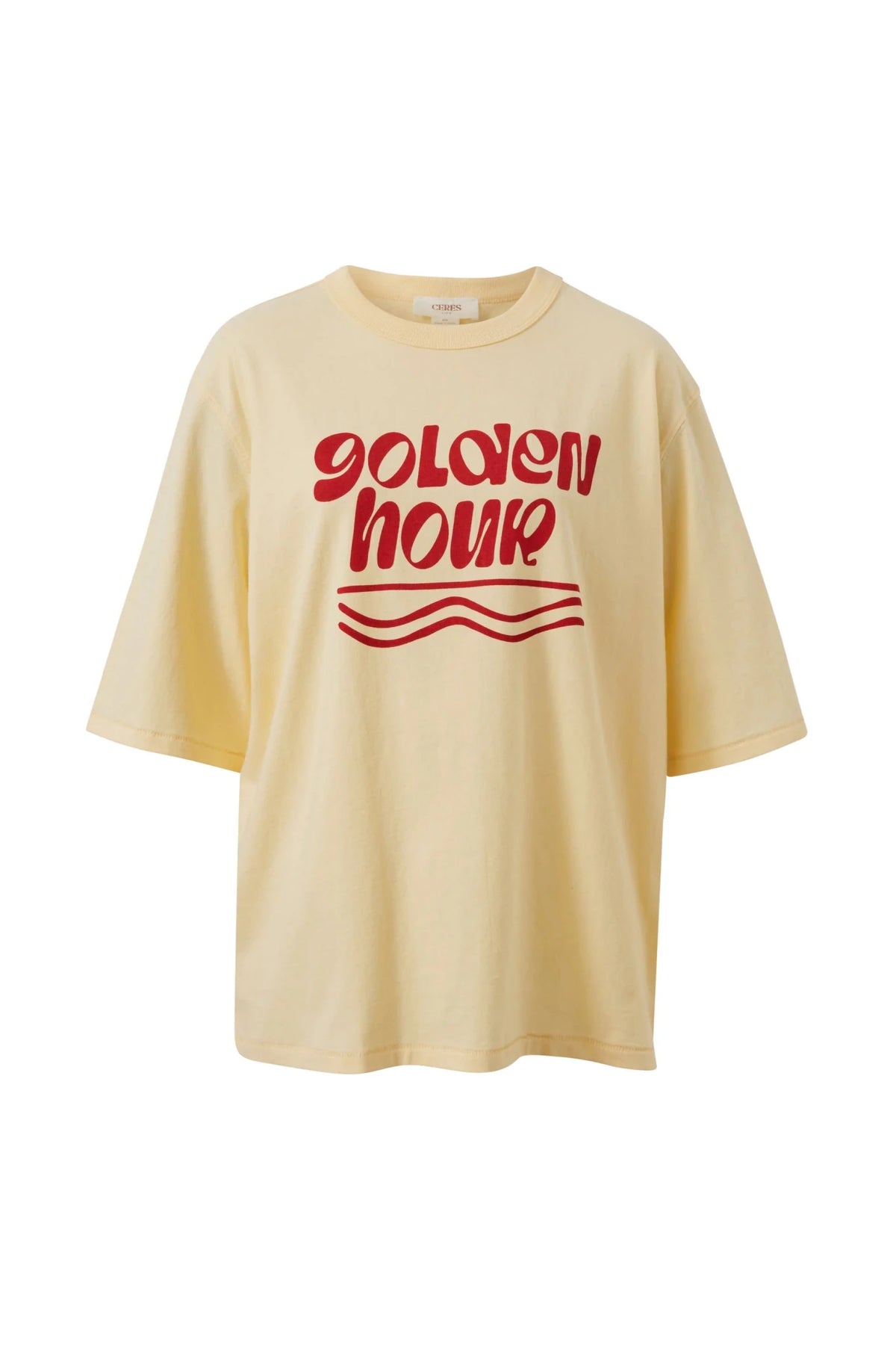 Buy Ceres Life - Luna Oversized Tee - butter/golden hour by Ceres Life - at Hamish + Grace