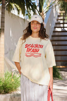 Buy Ceres Life - Luna Oversized Tee - butter/golden hour by Ceres Life - at Hamish + Grace