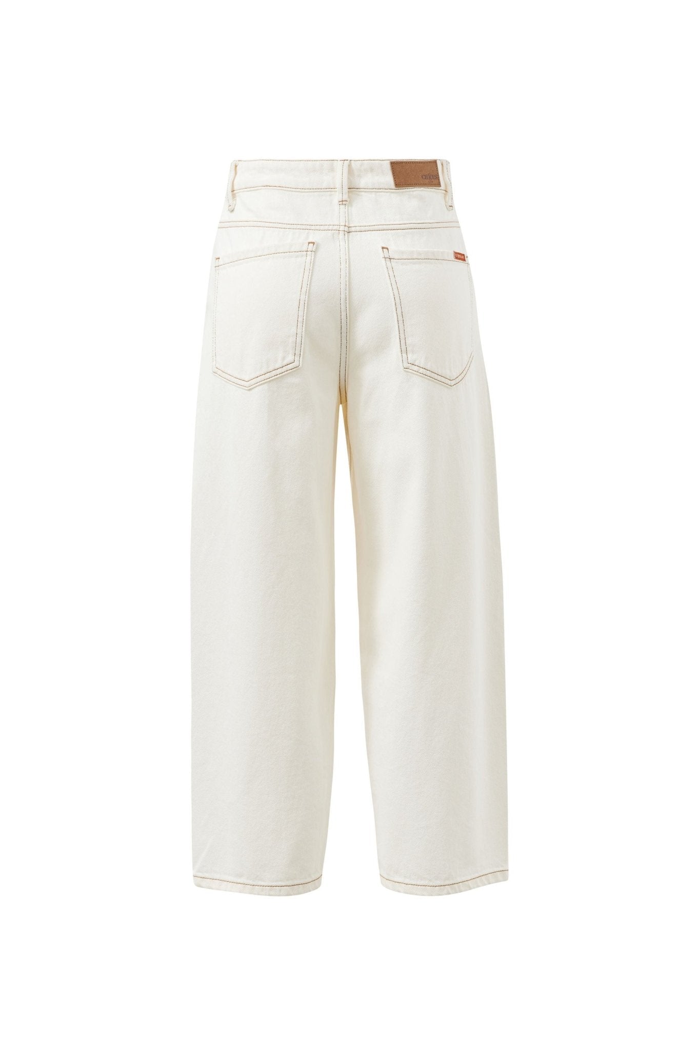 Buy Ceres Life - Maggie Tapered Barrel Jean Cream by Ceres Life - at Hamish + Grace