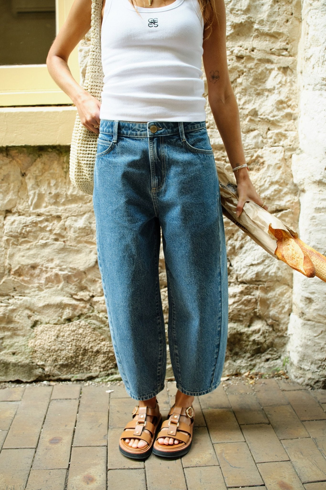 Buy Ceres Life - Maggie Tapered Barrel Jean - Fresh Indigo by Ceres Life - at Hamish + Grace