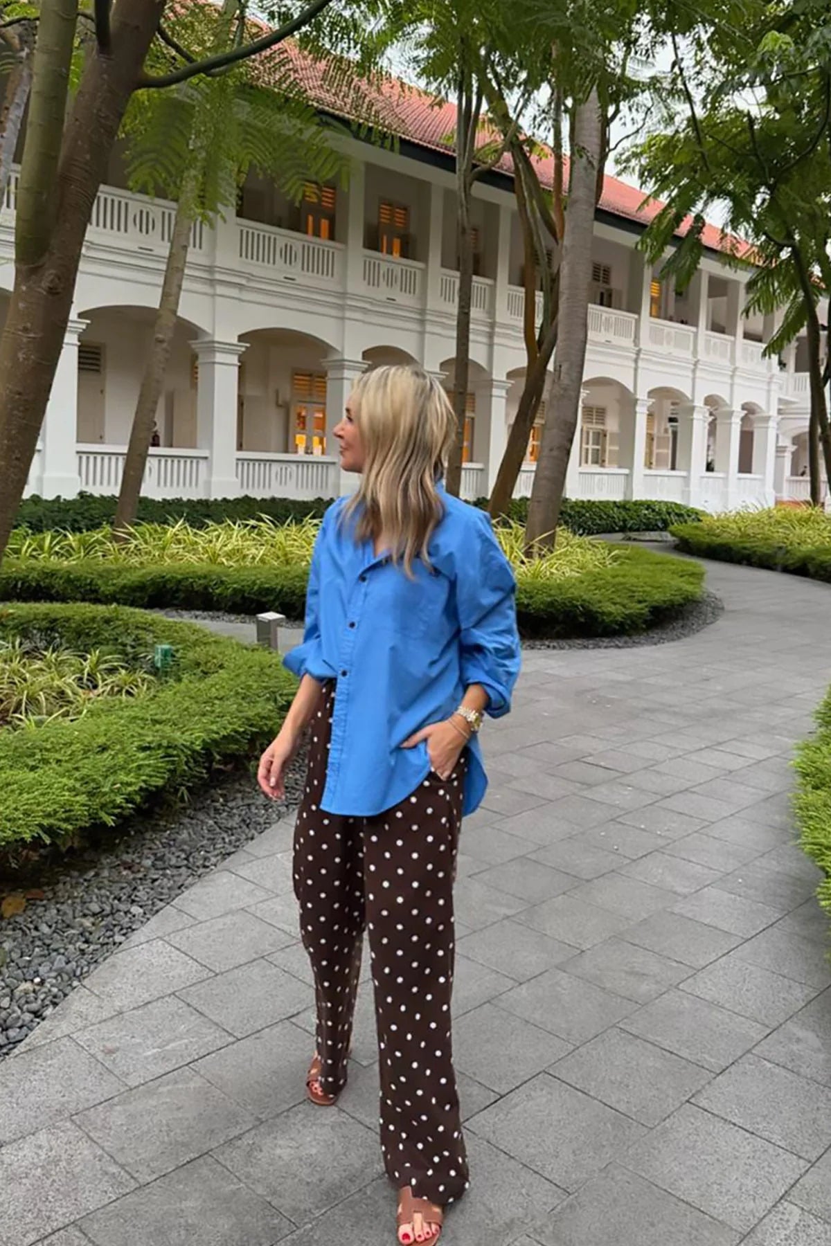 Buy Ceres Life - Peta Oversized Shirt - amalfi blue by Ceres Life - at Hamish + Grace