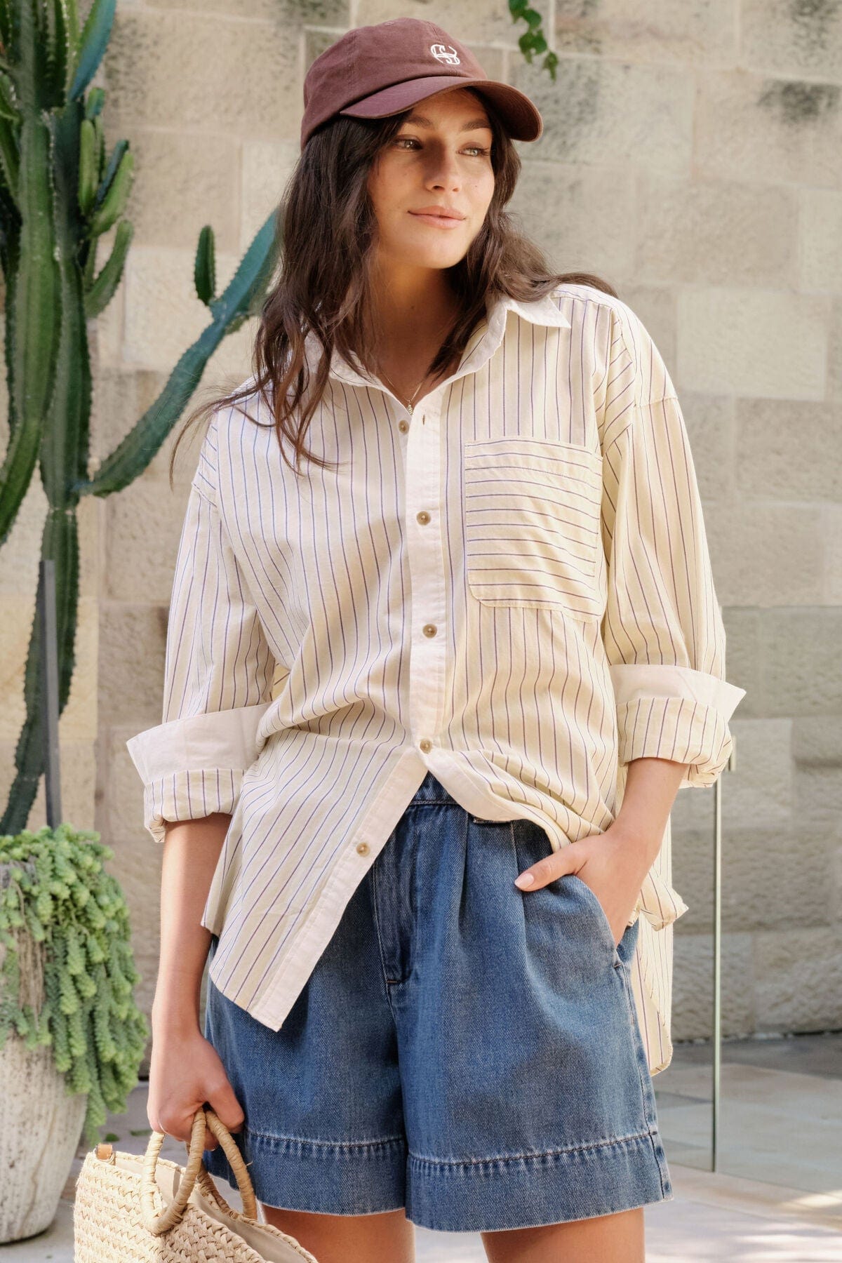 Buy Ceres Life - Peta Oversized Shirt by Ceres Life - at Hamish + Grace