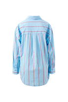 Buy Ceres Life - Peta Oversized Shirt - fresh blue red bold stripe by Ceres Life - at Hamish + Grace