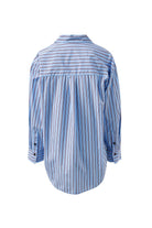 Buy Ceres Life - Peta Oversized Shirt - sky blue burgundy stripe by Ceres Life - at Hamish + Grace