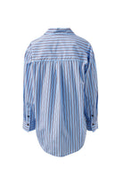 Buy Ceres Life - Peta Oversized Shirt - Sky Blue Burgundy Stripe by Ceres Life - at Hamish + Grace