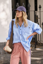 Buy Ceres Life - Peta Oversized Shirt - Sky Blue by Ceres Life - at Hamish + Grace