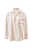 Buy Ceres Life - Peta Oversized Shirt - variegated red stripe by Ceres Life - at Hamish + Grace