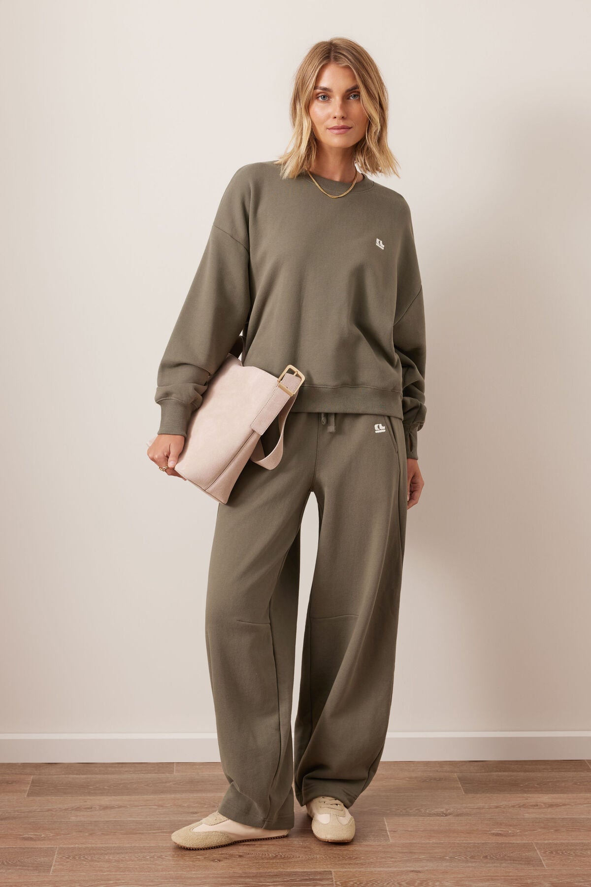 Buy Ceres Life - Quinn Slouchy Crew - Washed Olive by Ceres Life - at Hamish + Grace